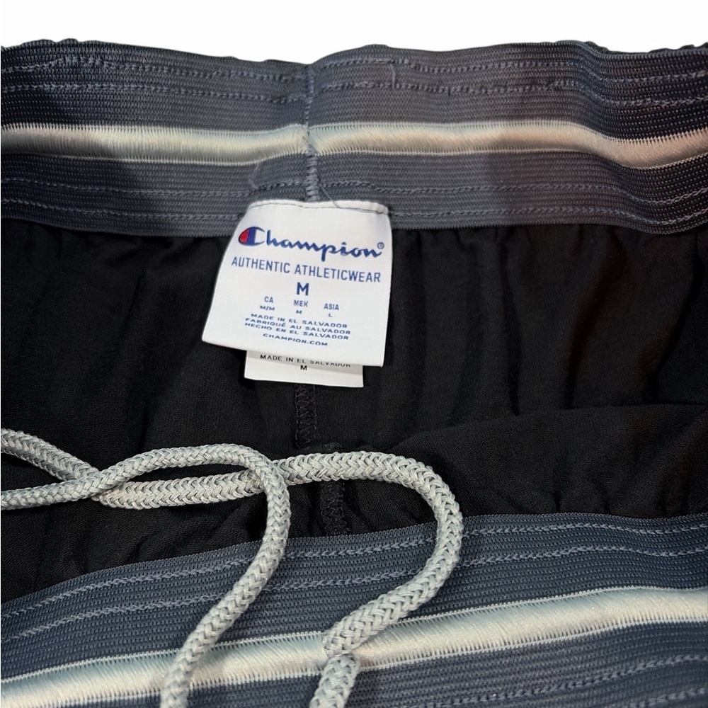 Men's Champion Jersey Pants Pockets Black/Gray M Set 2 - Picture 6 of 16